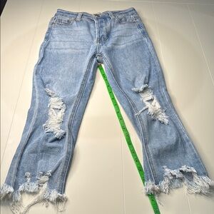 Chelsea & Violet Light Blue Distressed Kids Jeans